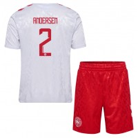 Denmark Joachim Andersen #2 Replica Away Minikit Euro 2024 Short Sleeve (+ pants)